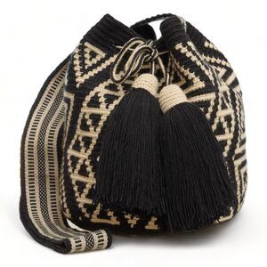3821 MEDIUM Wayuu Mochila Bag original bolsa tejida colombiana authentic